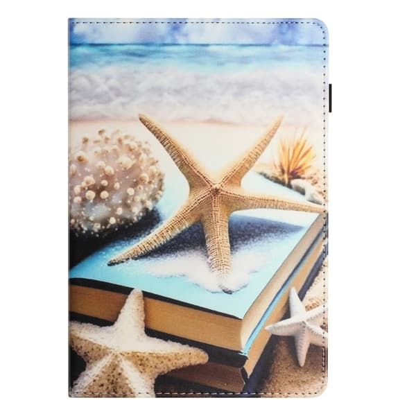 Samsung Galaxy Tab A9 / A11 Litchi Texture Leather Case Sjöstjärna