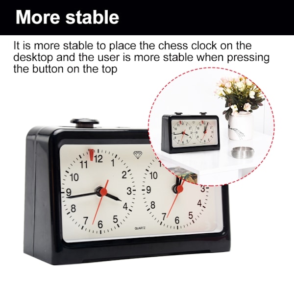 DT02 Quartz Schackklock Schack och Go Timer