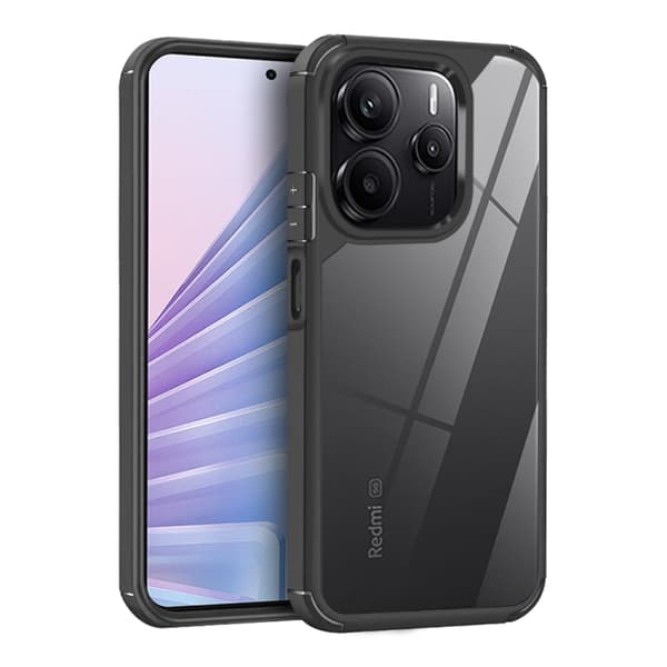 Redmi Note 14 5G - Transparent Shockproof fodral i Akryl + TPU