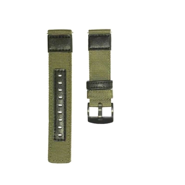 För Garmin Move Luxe 20 mm Canvas slitstarkt watch Green