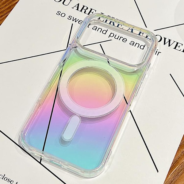 iPhone 17 Pro Gradientfärgad MagSafe Airbag Full Coverage Skal