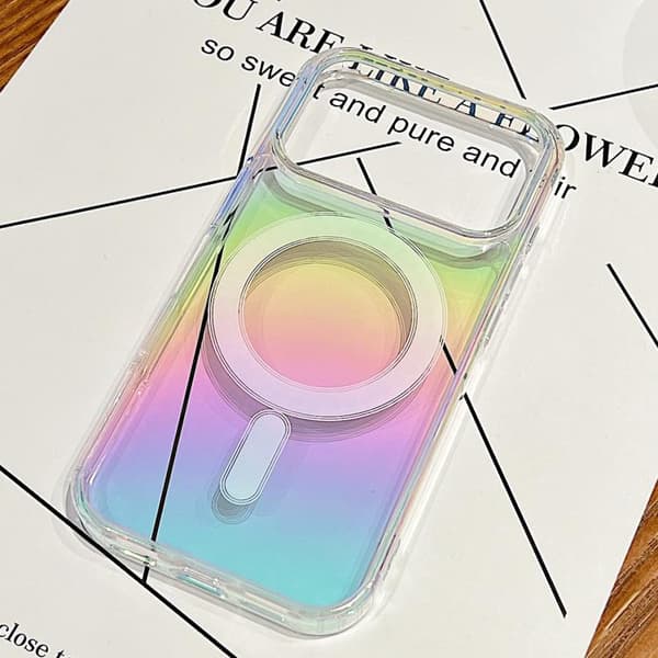 iPhone 18 Pro / iPhone 17 Pro Gradientfärgad MagSafe Airbag Full Coverage Skal