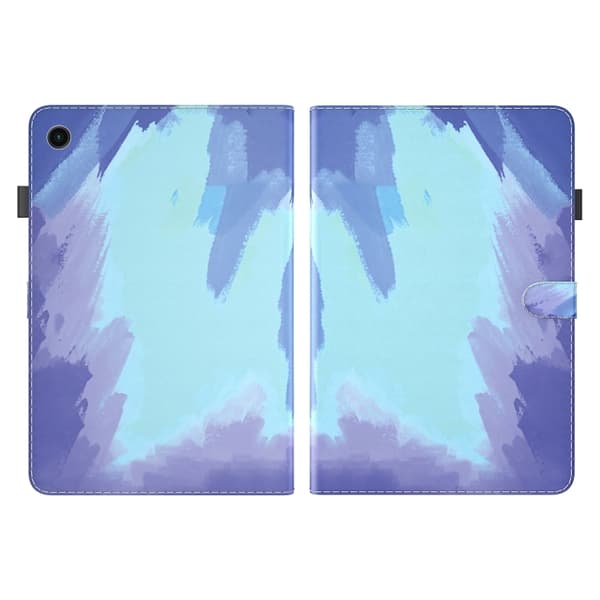 Samsung Galaxy Tab A9+ / A11+ Flipfodral i akvarellmönster Vinter Snö