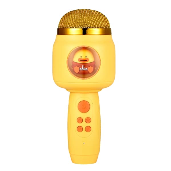 Barn Trådlös Mikrofon Bluetooth Telefon Sång Mikrofon (Gul)