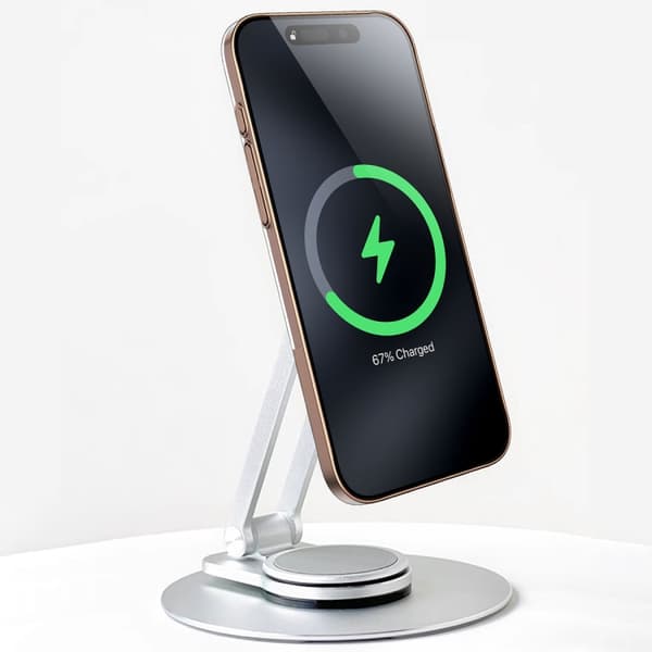 iPhone 16 Pro Max Slim Färgglad Kontrast MagSafe PC Transparent Skal Grå
