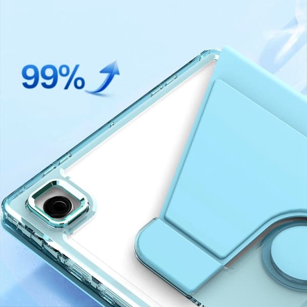 Samsung Galaxy Tab A8 360° Rotationsställ i Läder Lila