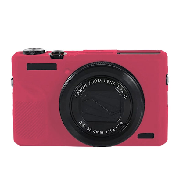 Mjukt silikonfodral för Canon PowerShot G7 X Mark III / G7X III / G7X3 Rosröd