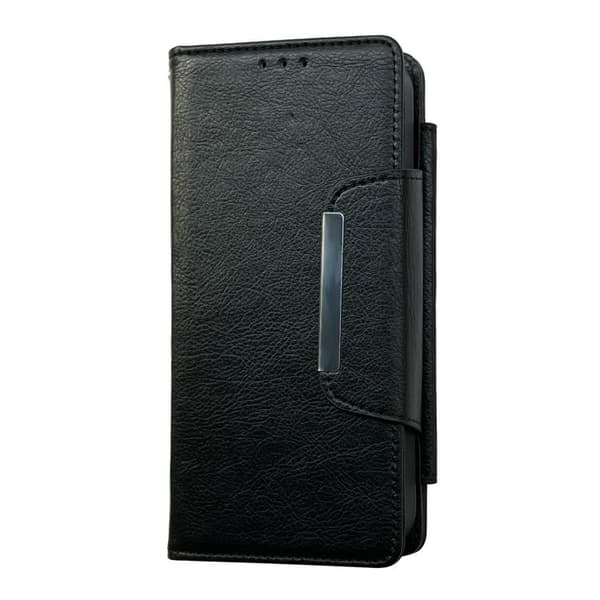 iPhone 18 Pro Max / iPhone 17 Pro Max Skal Läderfodral med Multifunktionell 7-Korts Fack Svart