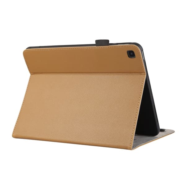 Samsung Galaxy Tab A7 Lite Litchi Textur Läderfodral Brun