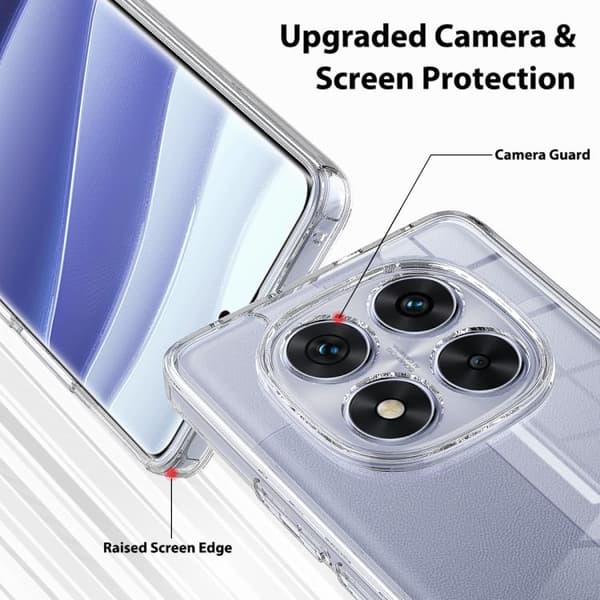 Redmi Note 14 Pro+ 5G - Repeterande Scratchproof Akryl TPU Mobilskal
