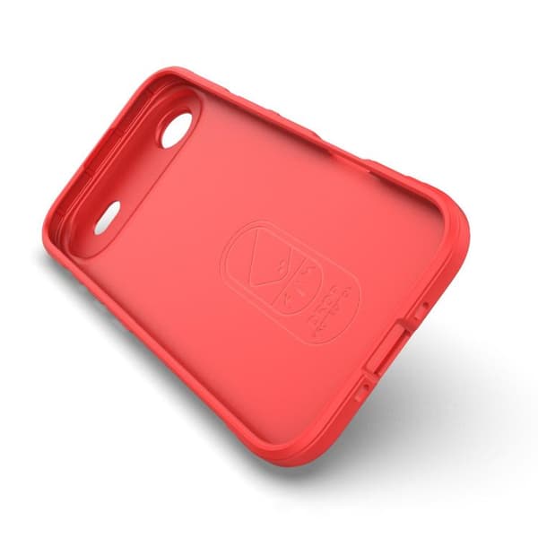 iPhone 17 Air Skal Magic Shield TPU + Flanell Röd