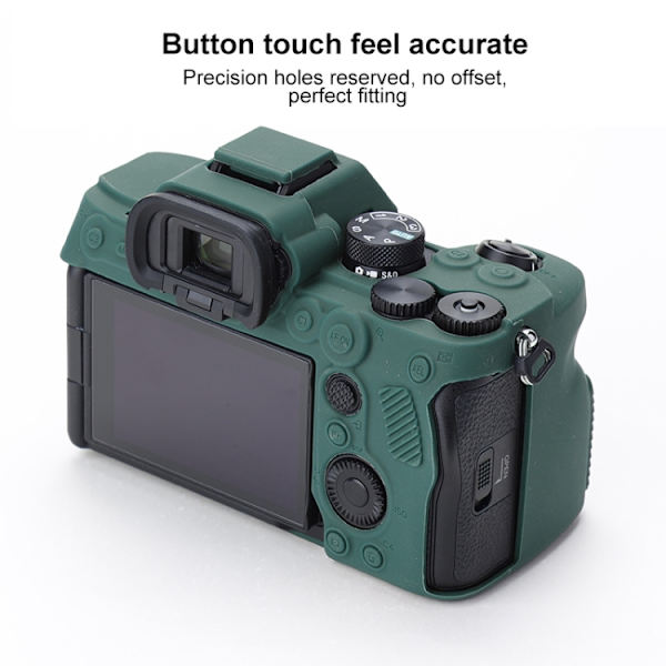 Mjukt silikonfodral för Sony A7 IV Grön