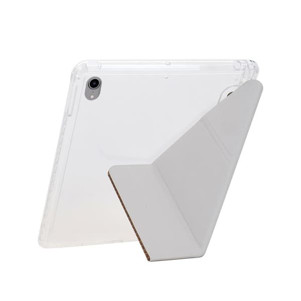 iPad mini 2024 / mini 6 Y-Fold Pyramid Textur Smart Läder Fodral - Tablet Skal Guld