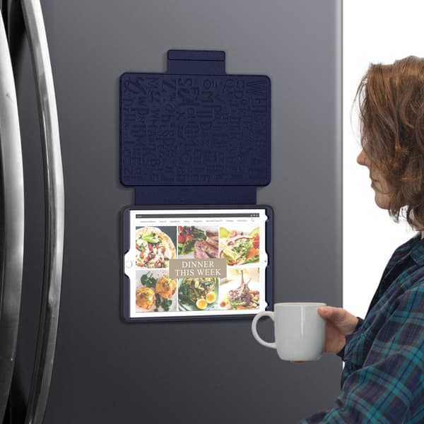 Samsung Galaxy Tab A9 / A11 Magnetiskt läderfodral Marinblå