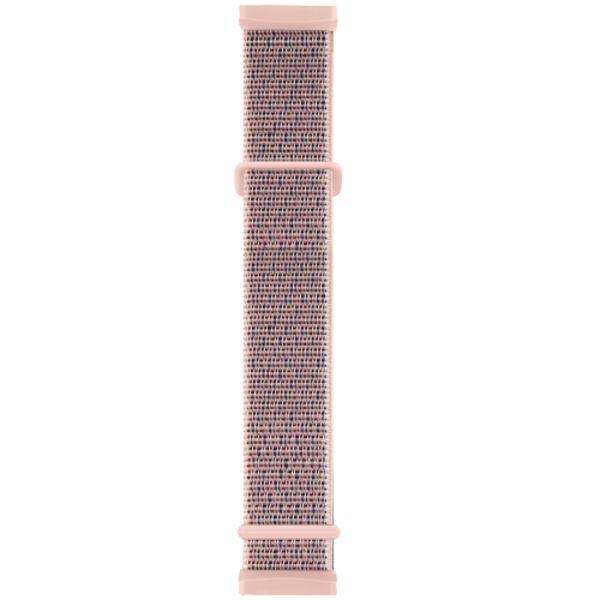 För Fitbit Versa 3 Nylon Rubber Spänne Watch Band Powder Sand