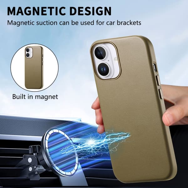 iPhone 16 Pro Max Electroplaterad Metallknapp MagSafe Skal Grön