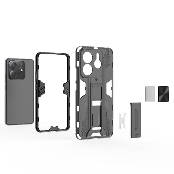 Redmi Note 14 5G Supersonic PC + TPU Mobilskal Grå