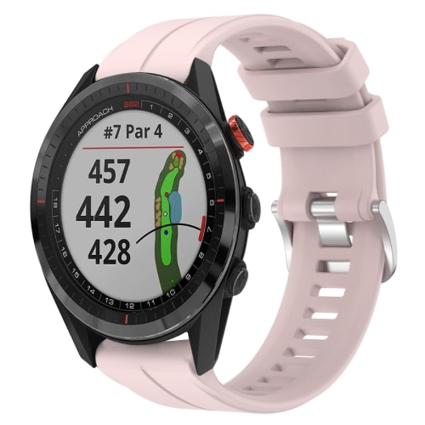 För Garmin Approach S62 22mm silikon watch Light Pink