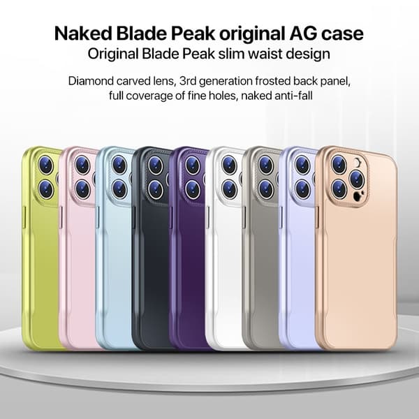 iPhone 16 Pro Blade Slim AG Matt Stöttålig Skal Rosa
