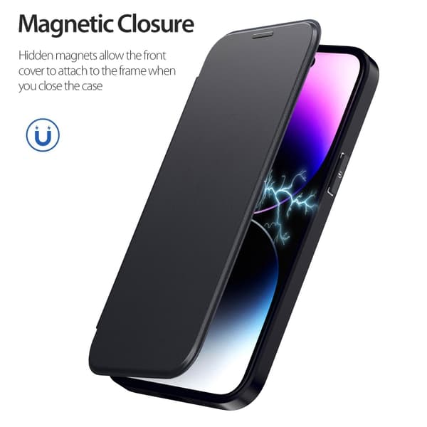 iPhone 16 Pro Max RFID-blocker Adsorptionsskal MagSafe Läderfodral Kaki