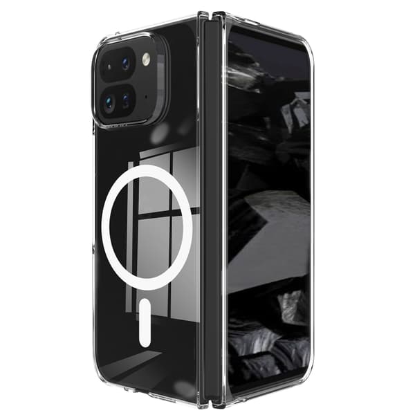för Pixel 9 Pro Fold Skal - Scratchproof Transparent PC Med MagSafe