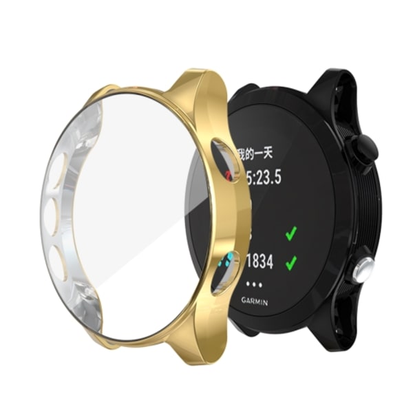 För Garmin Forerunner 935 TPU elektropläterad watch Golden