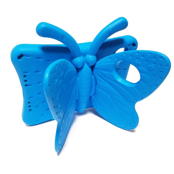 iPad mini 6 / mini 2024 Skal med Butterfly Bracket EVA Stötsäker Design Blå