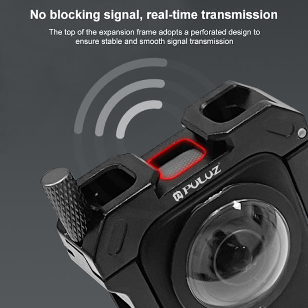 For Insta360 X3 Metal Protective Cage Rig Housing Frame med Expand Cold Shoe Base & Tripod Adapter