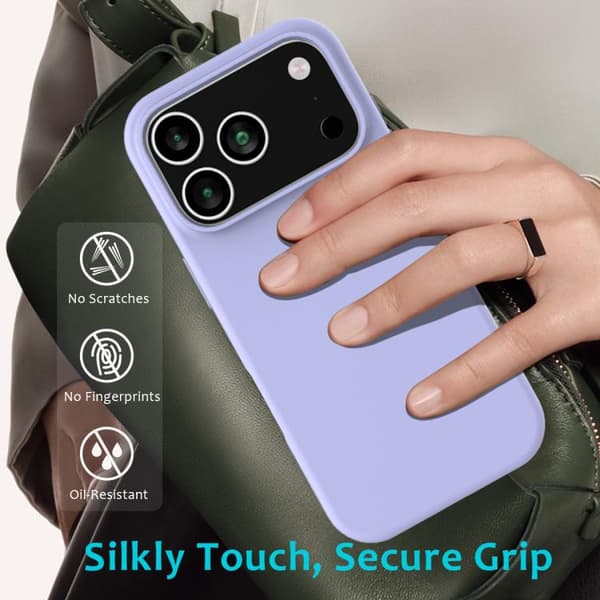 iPhone 18 Pro / iPhone 17 Pro Skal - Solid Färg Silikon Purpur