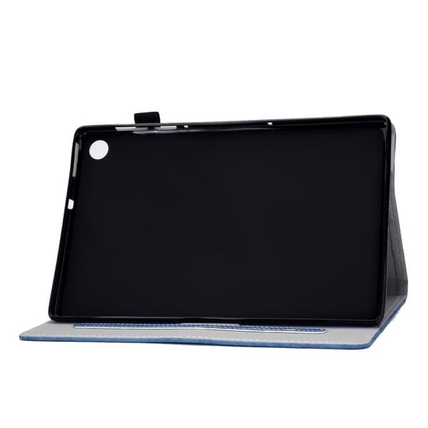 Samsung Galaxy Tab A9 / A11 Marble Style Smart Leather Case Blå