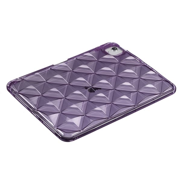 iPad 11 (11:e generationen) / 10.9 (10:e generationen 2022/2025) Diamond Textur TPU Airbag Skal Purpur