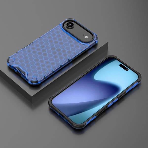 iPhone 17 Air Skal Honeycomb Stötsäker Blå