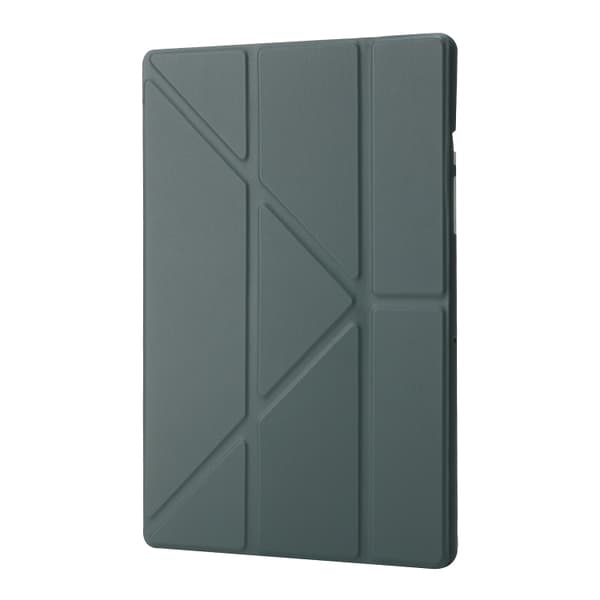 Samsung Galaxy Tab A9+ / A11+ TPU Fällbart Läderfodral Djupt grön