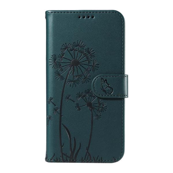 Redmi Note 14 4G - Flip Läderfodral med Dandelion Prägling, Blå