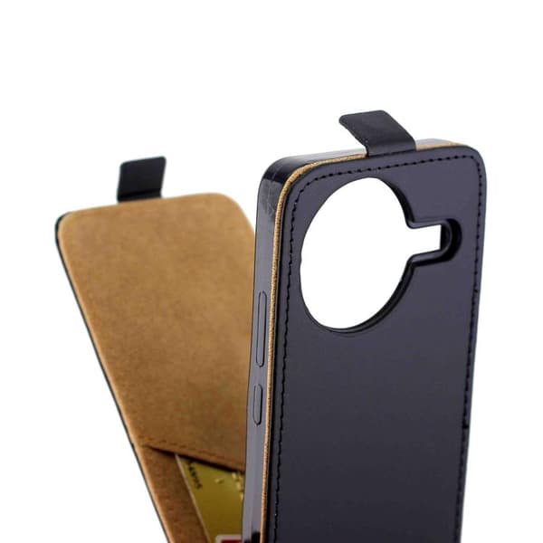 Redmi K80 5G Vertikal Flip Läderfodral med Kortfack