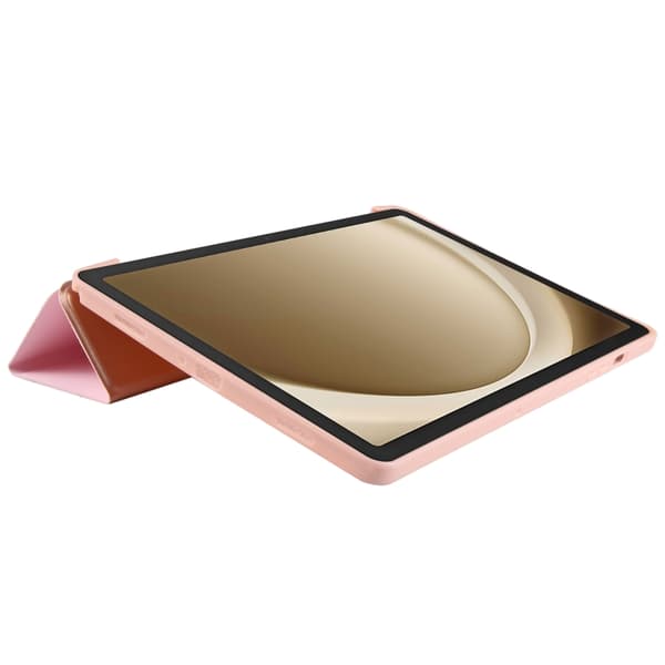 Samsung Galaxy Tab A9+ / A11+ Tri-fold TPU Läderfodral Roséguld