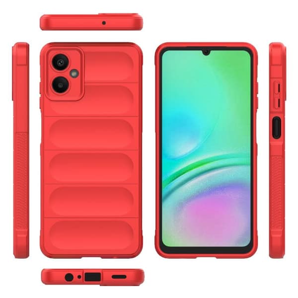 Samsung Galaxy A06 5G Skal Magic Shield TPU + Flanell Röd