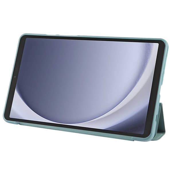 Samsung Galaxy Tab A9 / A11 Tri-fold TPU Läderfodral Mörkgrön