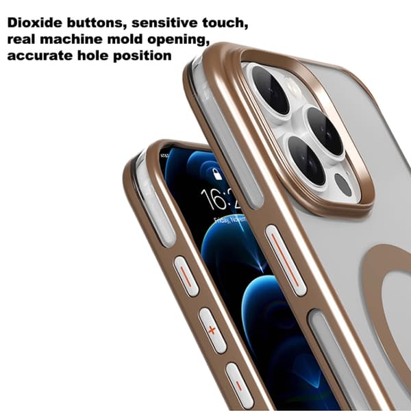 iPhone 16 Pro Max Mutural Airbag Anti-fall MagSafe Magnetisk Skal Grå