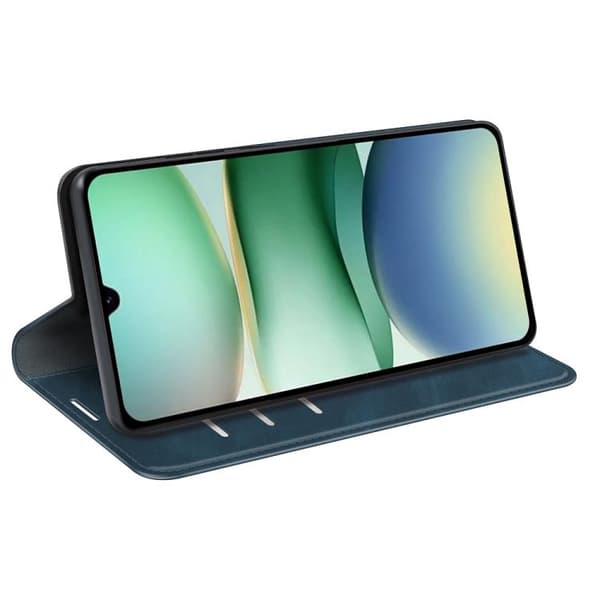 Redmi A5 4G - Retro-skin Magnetisk Läderfodral Mörkblå