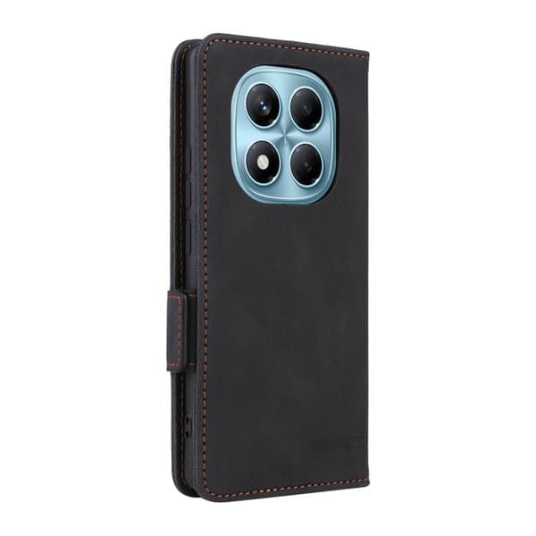 Redmi Note 14 Pro 4G - Magnetisk Låsfunktion Läderfodral Svart
