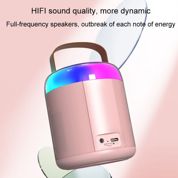 Hem Bärbar Bluetooth-högtalare Liten Utomhus Karaoke Ljud, Färg: Y1 Vit (Monokulärt vete)