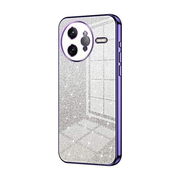 Redmi K80 Pro - Gradient Glittrande Pulver Elektropläterad Mobilskal Purpur
