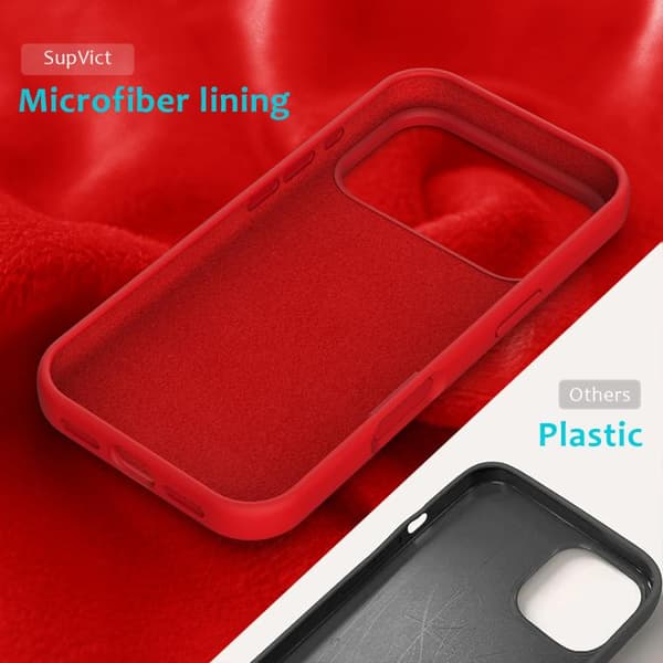 iPhone 18 Pro / iPhone 17 Pro Skal - Solid Färg Silikon Röd