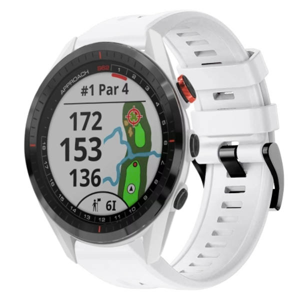 För Garmin Approach S62 metallspänne i enfärgad watch White