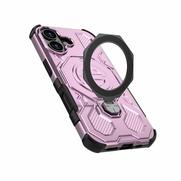 iPhone 17 Skal - Solid Färg med MagSafe Magnetisk TPU+PC Rosa