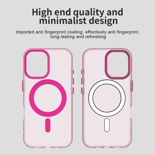 iPhone 17 Skal - Candy Magsafe PC Hybrid TPU Röd