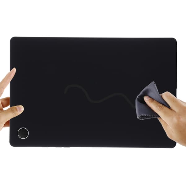 Samsung Galaxy Tab A8 10.5 (2021) Solid Färgad Silikon Stötsäker Tabletfodral Svart