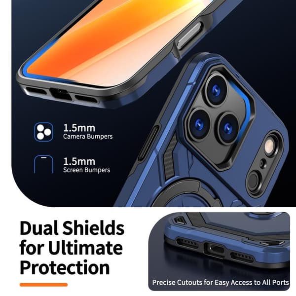 iPhone 18 Pro Max / iPhone 17 Pro Max Skal med Kylning och MagSafe Blå