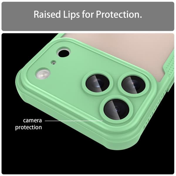 iPhone 17 Pro Skal - Armor Glaze PC Hybrid TPU Grön